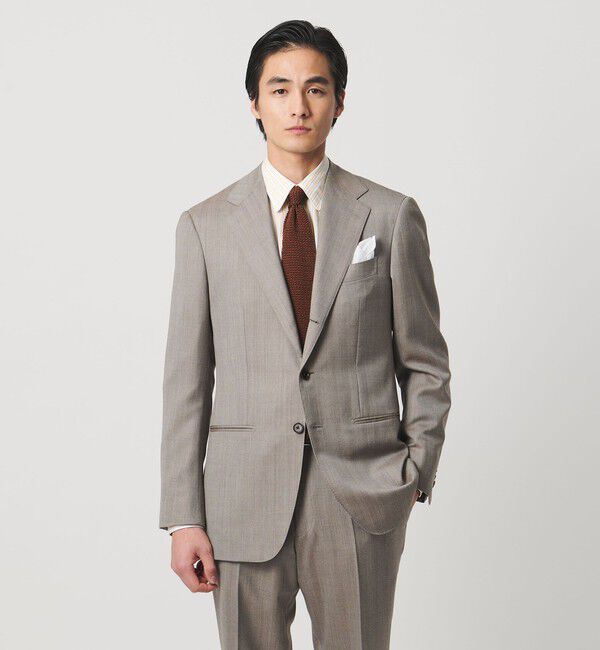 UNITED ARROWS「ALBINI オルタネートストライプ ラウンド レギュラーカラーシャツ」|シャツ・ブラウス|