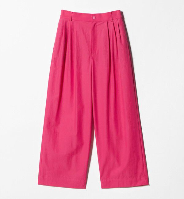 UNITED ARROWS「ツイル ダブルタック イージーパンツ」|チノ|PINK