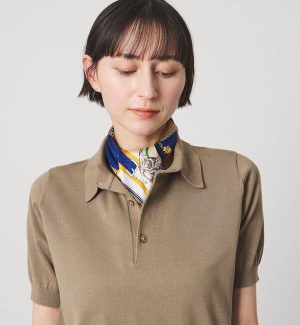 UNITED ARROWS「＜manipuri＞SILK 65&times;65 スカーフ 26SS」|バンダナ・スカーフ|