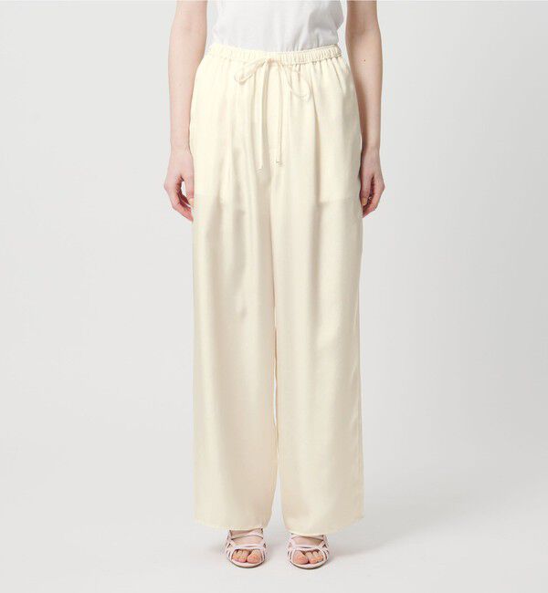 UNITED ARROWS「シルクライク イージーパンツ」|チノ|