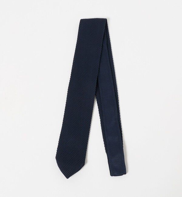 UNITED ARROWS green label relaxing「GLR ポリエステル ウォッシャブル ニット ソリッド ネクタイ ニットタイ」|ネクタイ・蝶ネクタイ|NAVY
