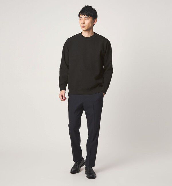 UNITED ARROWS green label relaxing「A+ ポリエステル タック モックネック 長袖 ニット -ウォッシャブル-」|ニット・セーター|