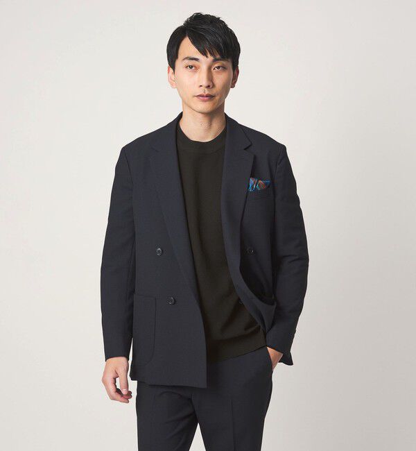 UNITED ARROWS green label relaxing「A+ ポリエステル タック モックネック 長袖 ニット -ウォッシャブル-」|ニット・セーター|