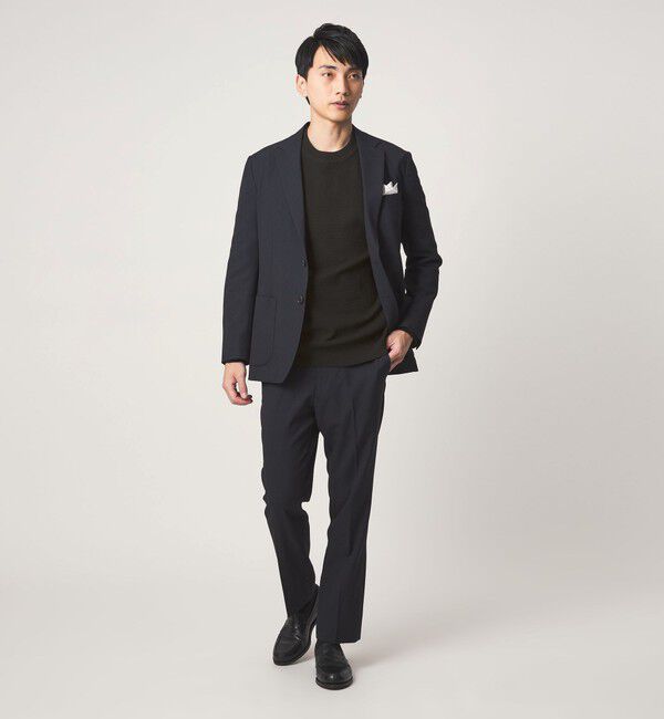 UNITED ARROWS green label relaxing「A+ ポリエステル タック モックネック 長袖 ニット -ウォッシャブル-」|ニット・セーター|