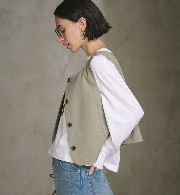 BEAUTY&YOUTH UNITED ARROWS「スクエアネック 2WAYベスト 吸水速乾 防シワ UV」|ベスト・ジレ|