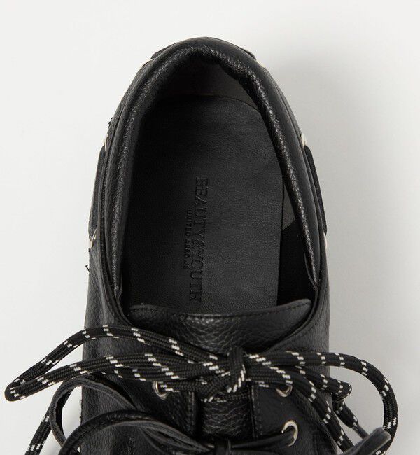 BEAUTY&YOUTH UNITED ARROWS「3WAY デッキシューズ ブラック」|デッキシューズ|