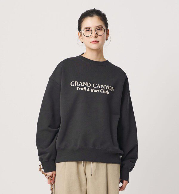 BEAUTY&YOUTH UNITED ARROWS「コットン裏毛 ロゴスウェット プルオーバー」|スウェット・ジャージ|DK.GRAY