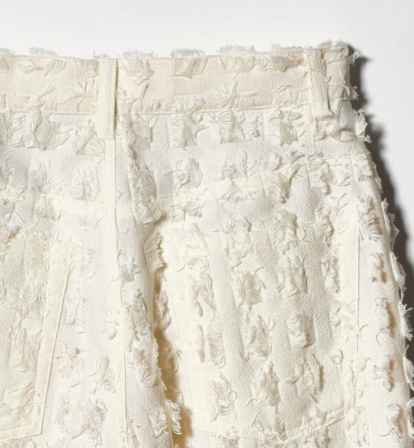 BEAUTY&YOUTH UNITED ARROWS「スクエア フリンジ ジャガード ワイドパンツ」|その他|