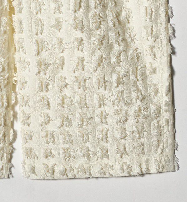 BEAUTY&YOUTH UNITED ARROWS「スクエア フリンジ ジャガード ワイドパンツ」|その他|