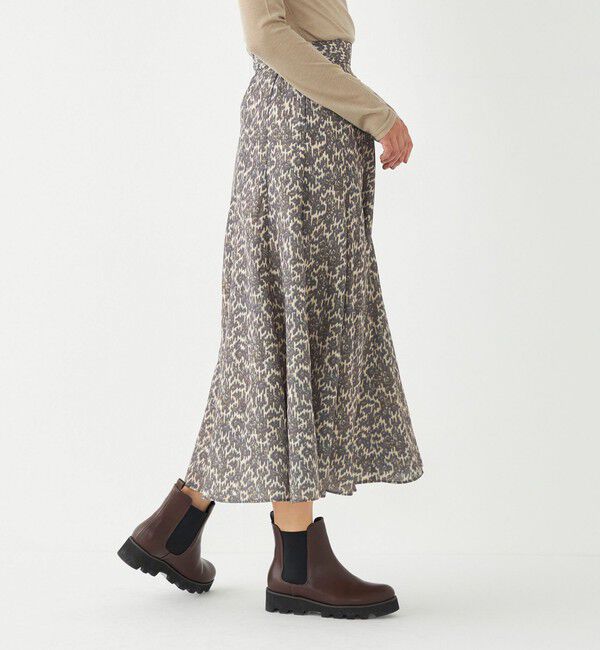 SHIPS Colors 「SHIPS Colors:〈洗濯機可能〉MULHOUSE レオパード フレアスカート」|スカート|