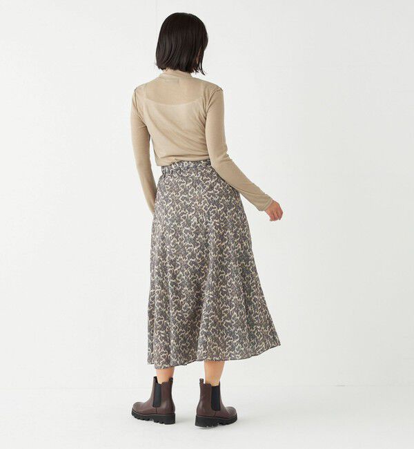 SHIPS Colors 「SHIPS Colors:〈洗濯機可能〉MULHOUSE レオパード フレアスカート」|スカート|