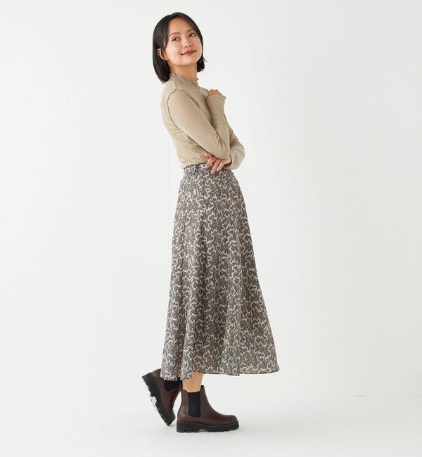 SHIPS Colors 「SHIPS Colors:〈洗濯機可能〉MULHOUSE レオパード フレアスカート」|スカート|
