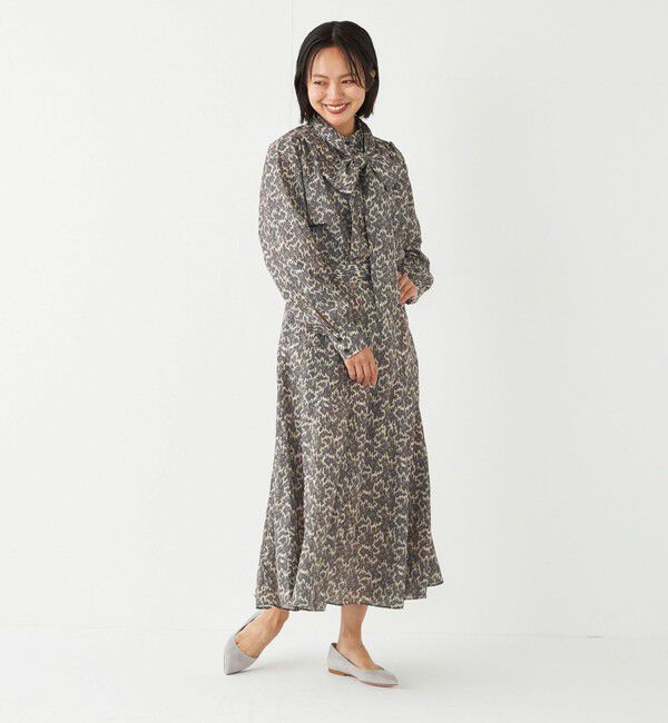 SHIPS Colors 「SHIPS Colors:〈洗濯機可能〉MULHOUSE レオパード フレアスカート」|スカート|