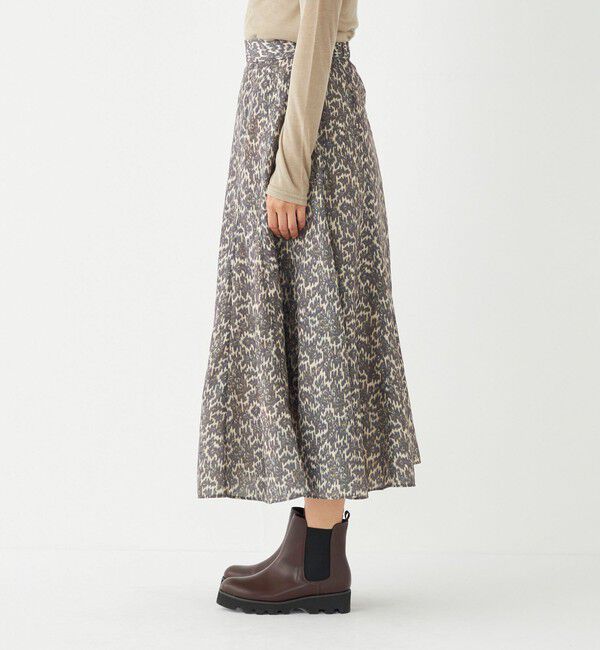 SHIPS Colors 「SHIPS Colors:〈洗濯機可能〉MULHOUSE レオパード フレアスカート」|スカート|