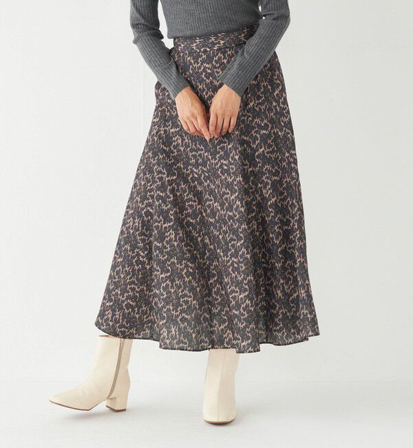 SHIPS Colors 「SHIPS Colors:〈洗濯機可能〉MULHOUSE レオパード フレアスカート」|スカート|