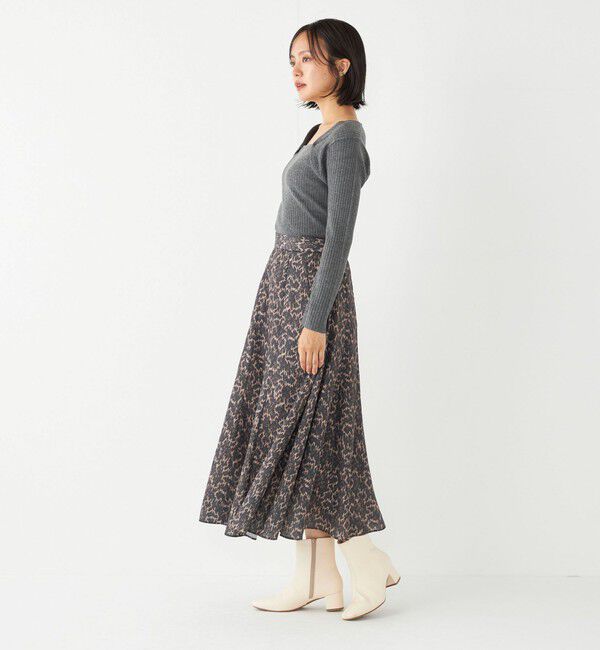 SHIPS Colors 「SHIPS Colors:〈洗濯機可能〉MULHOUSE レオパード フレアスカート」|スカート|