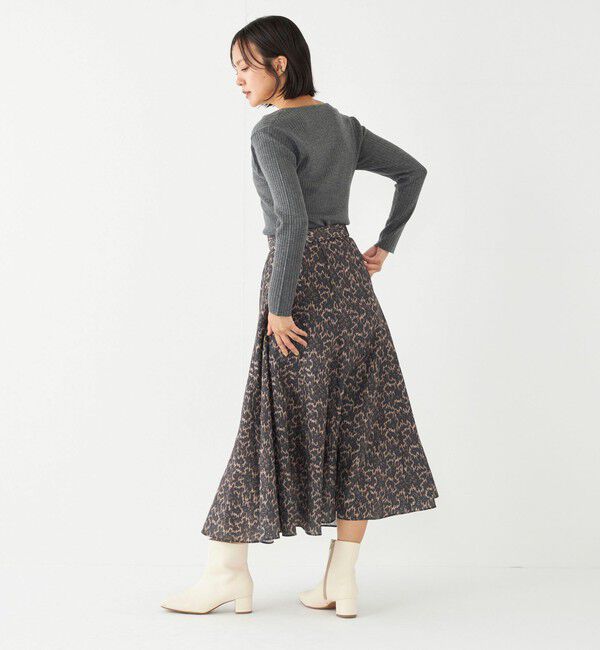 SHIPS Colors 「SHIPS Colors:〈洗濯機可能〉MULHOUSE レオパード フレアスカート」|スカート|