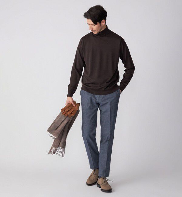 SHIPS「SHIPS: 〈手洗い可能〉2WAY ストレッチ ドビー パンツ」|チノ|