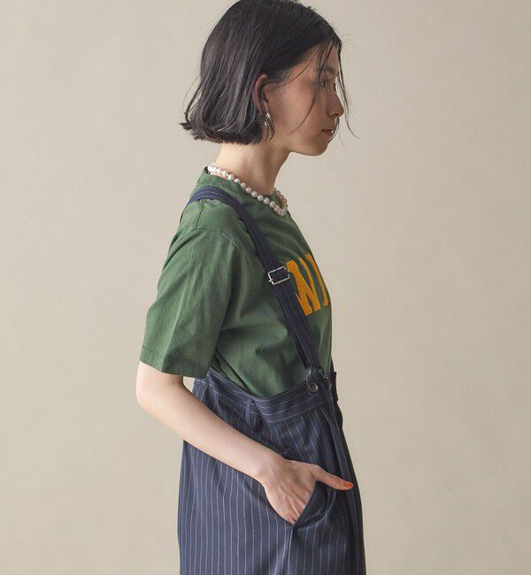 SHIPS for women「SHIPS NINE CASE:〈洗濯機可能〉パッチワーク ロゴ TEE」|Tシャツ・カットソー|