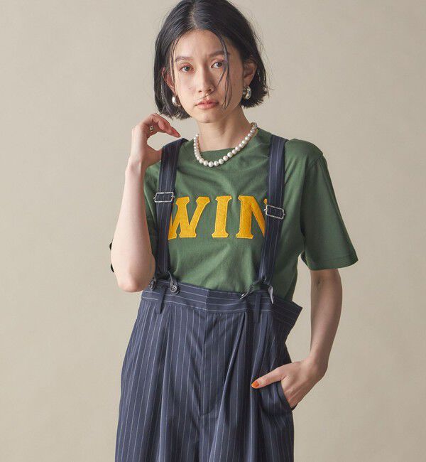 SHIPS for women「SHIPS NINE CASE:〈洗濯機可能〉パッチワーク ロゴ TEE」|Tシャツ・カットソー|