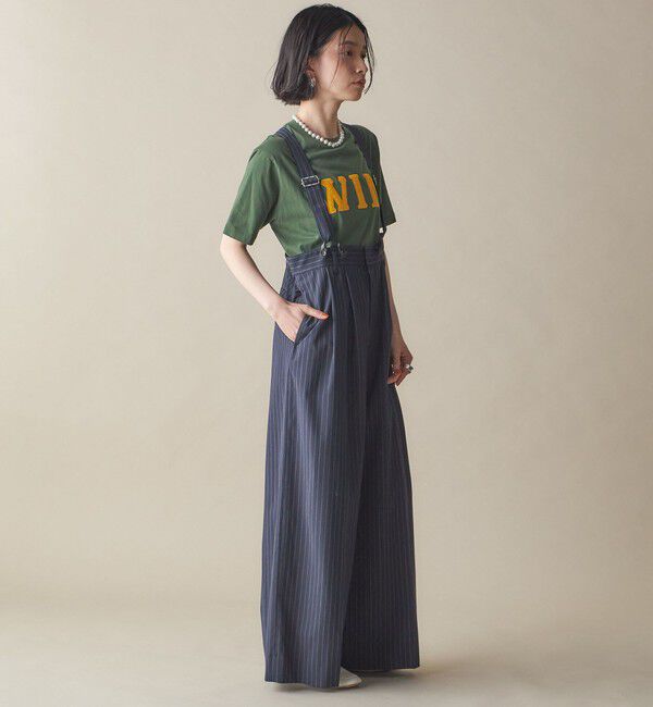 SHIPS for women「SHIPS NINE CASE:〈洗濯機可能〉パッチワーク ロゴ TEE」|Tシャツ・カットソー|