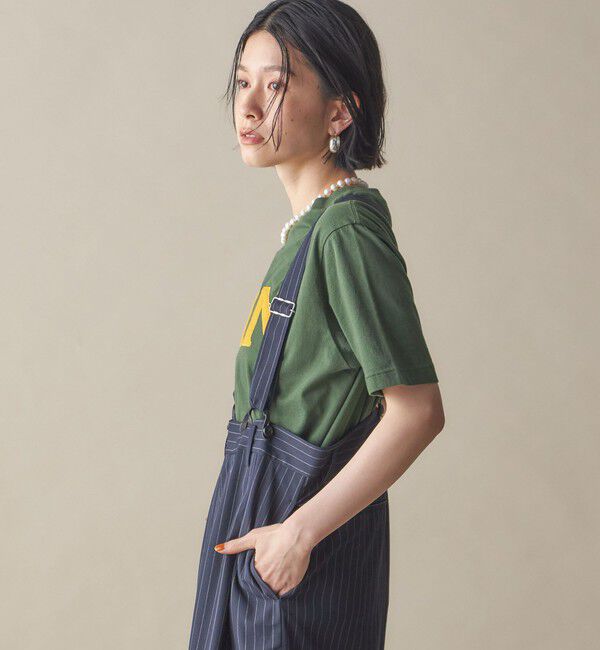 SHIPS for women「SHIPS NINE CASE:〈洗濯機可能〉パッチワーク ロゴ TEE」|Tシャツ・カットソー|