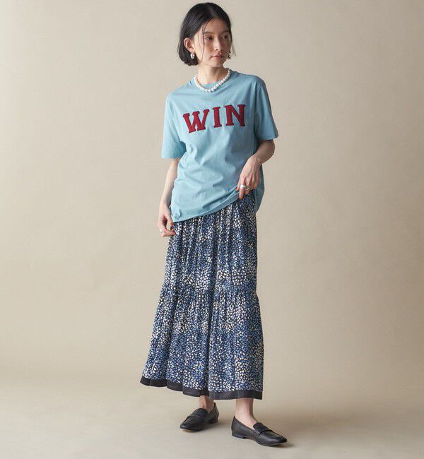 SHIPS for women「SHIPS NINE CASE:〈洗濯機可能〉パッチワーク ロゴ TEE」|Tシャツ・カットソー|
