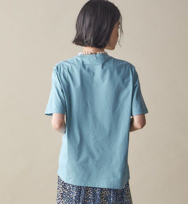 SHIPS for women「SHIPS NINE CASE:〈洗濯機可能〉パッチワーク ロゴ TEE」|Tシャツ・カットソー|