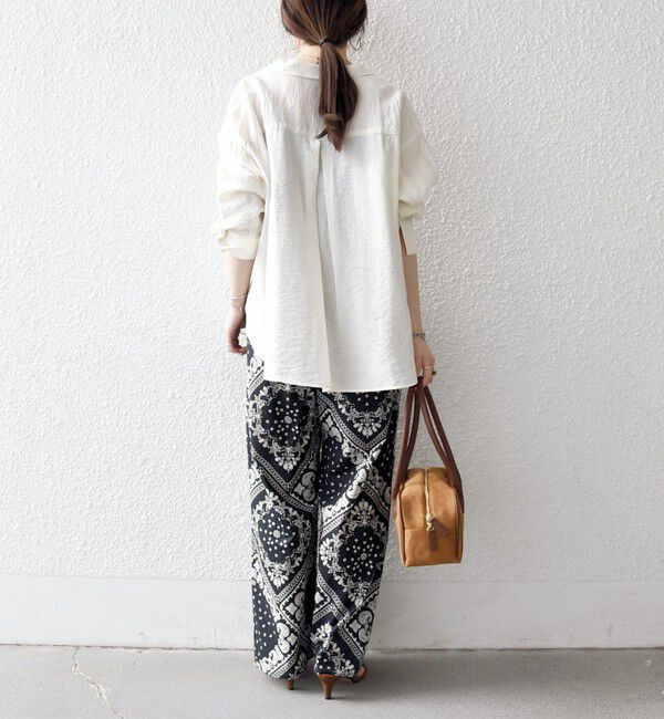 SHIPS any「《予約》SHIPS any:〈洗濯機可能〉バンダナ プリント イージー ワイド パンツ」|その他|