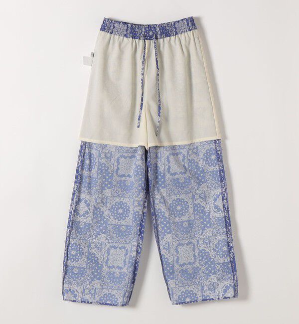 SHIPS any「《予約》SHIPS any:〈洗濯機可能〉バンダナ プリント イージー ワイド パンツ」|その他|