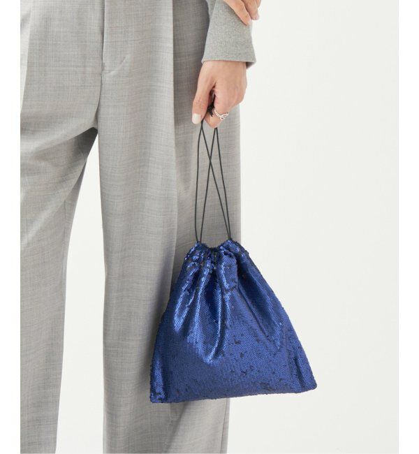 IENA LA BOUCLE「Maria la rosa/マリア ラ ローザ MERET ポーチ」|その他|ネイビー