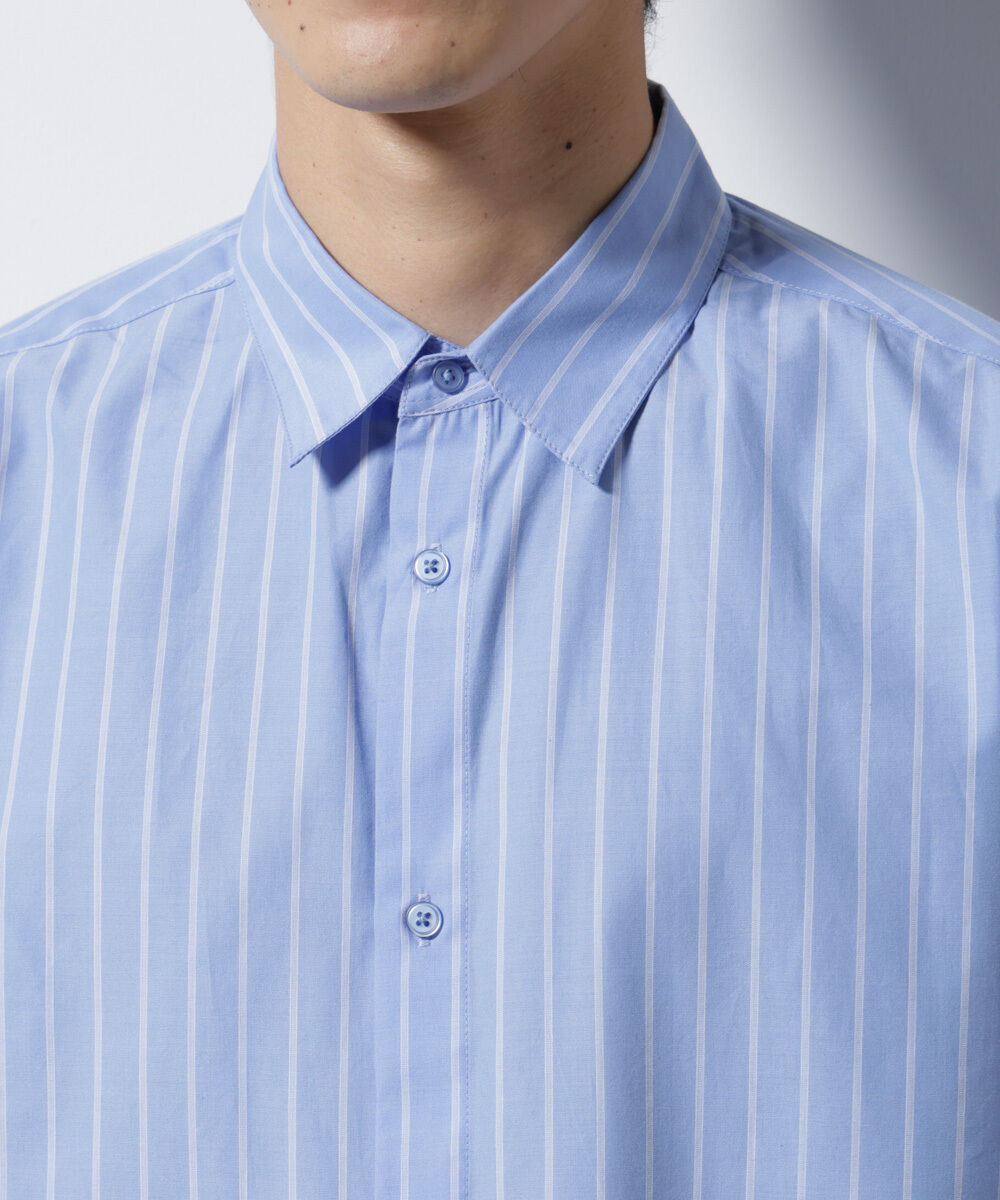 nano･universe「クレイジーストライプシャツ 半袖 2」|シャツ・ブラウス|