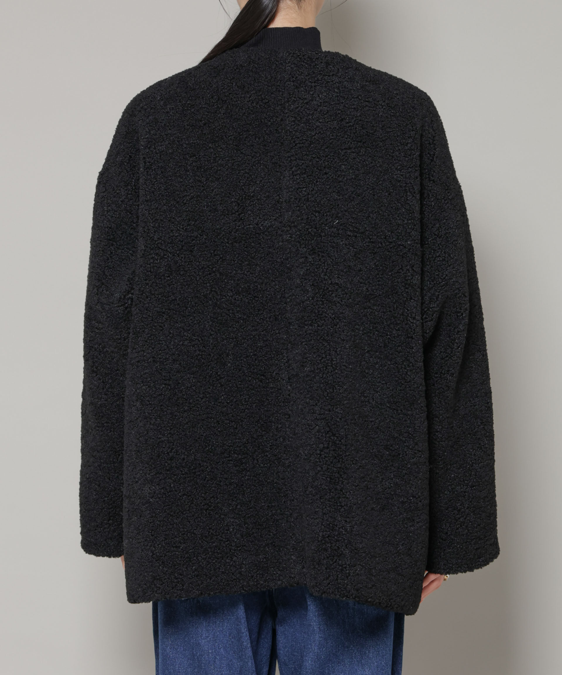 nano･universe「ソフトボアノーカラーミドルコート」|その他|