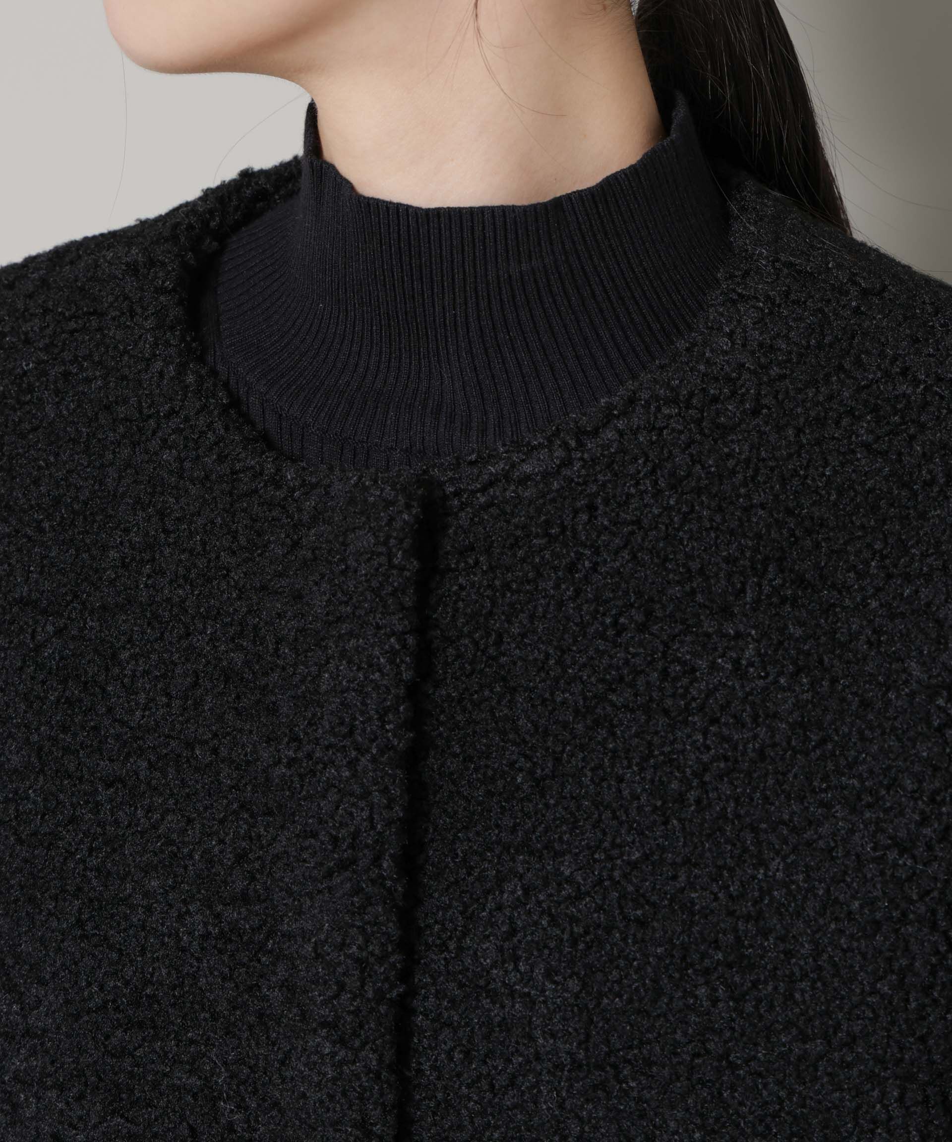 nano･universe「ソフトボアノーカラーミドルコート」|その他|