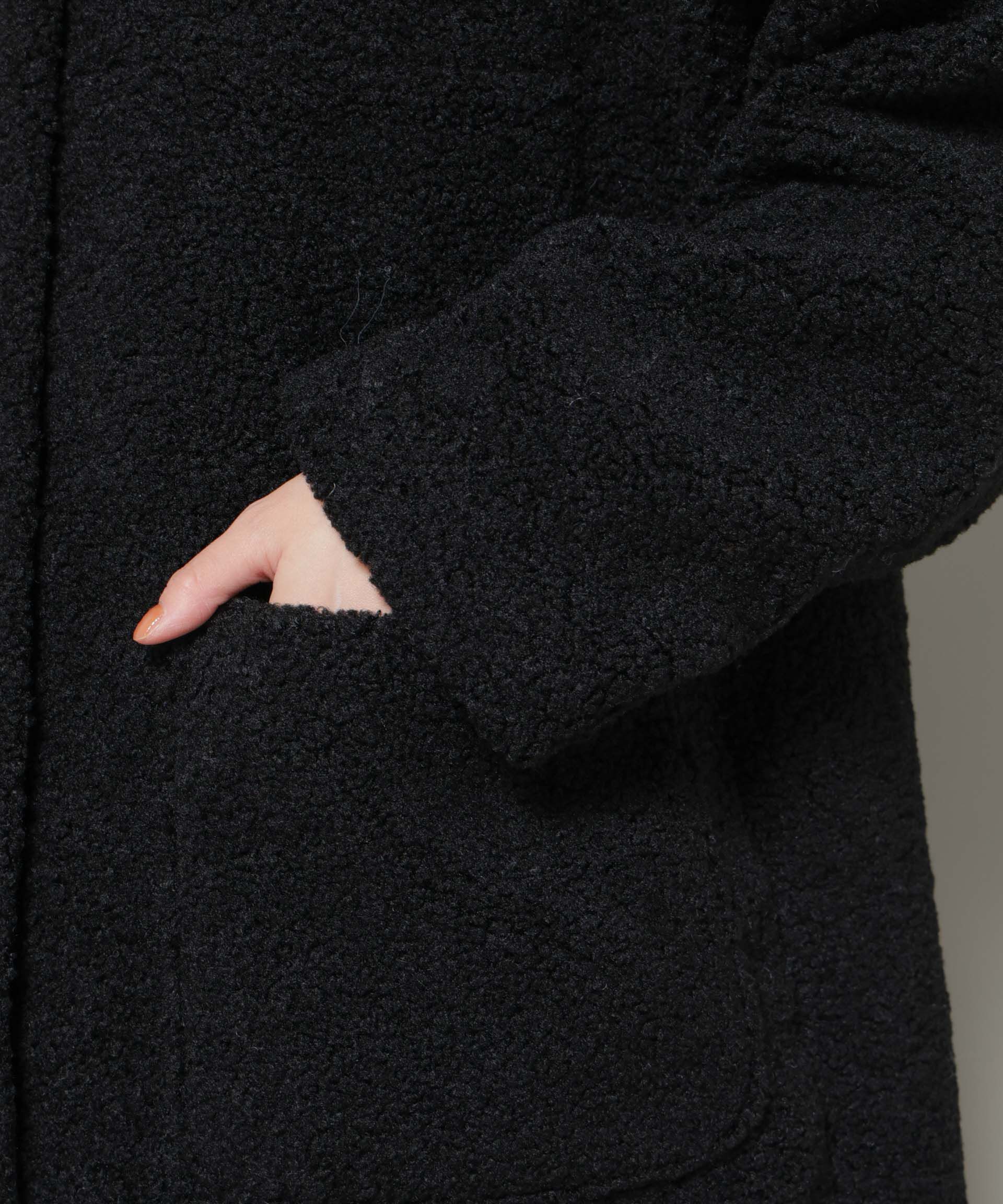 nano･universe「ソフトボアノーカラーミドルコート」|その他|