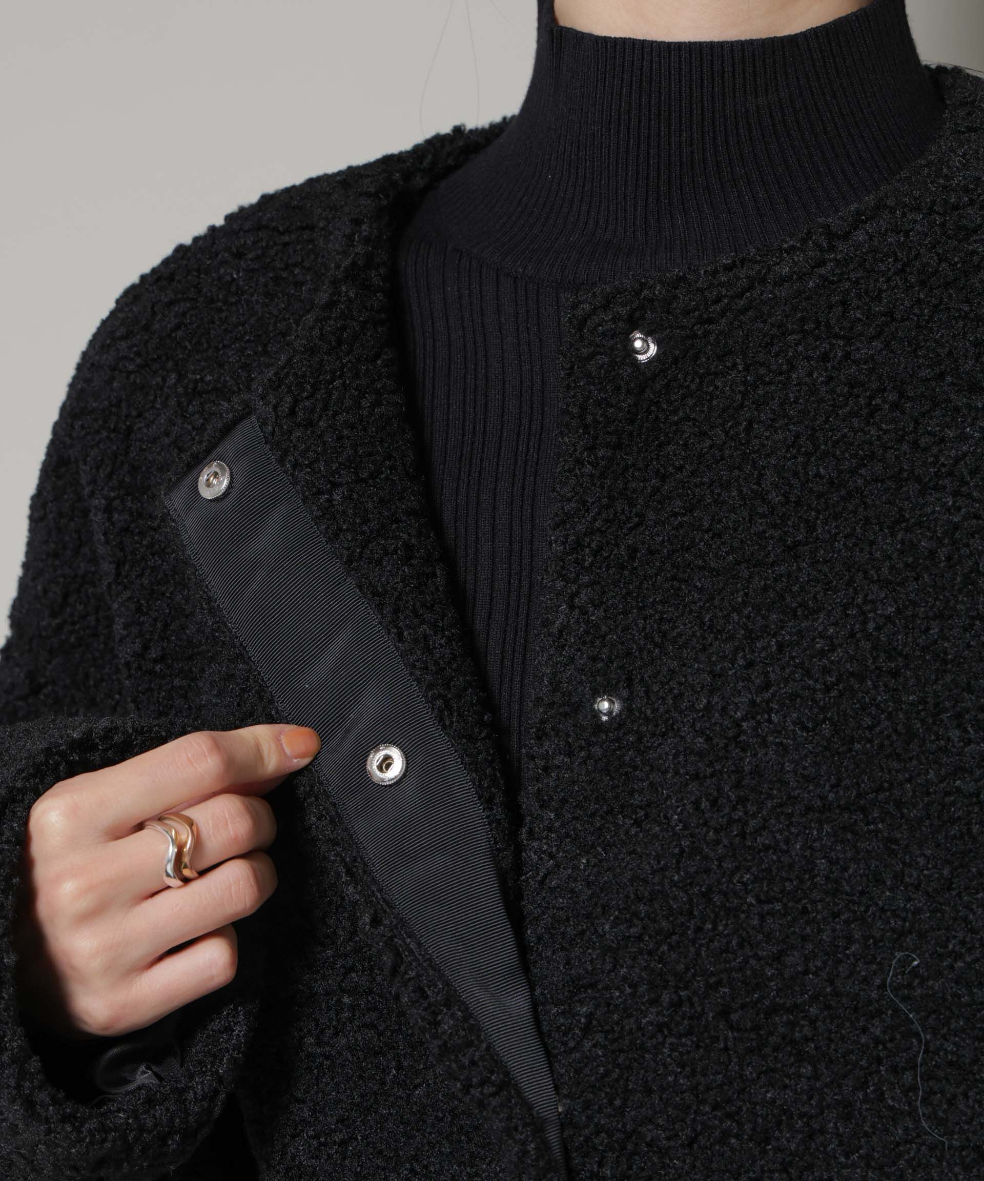 nano･universe「ソフトボアノーカラーミドルコート」|その他|