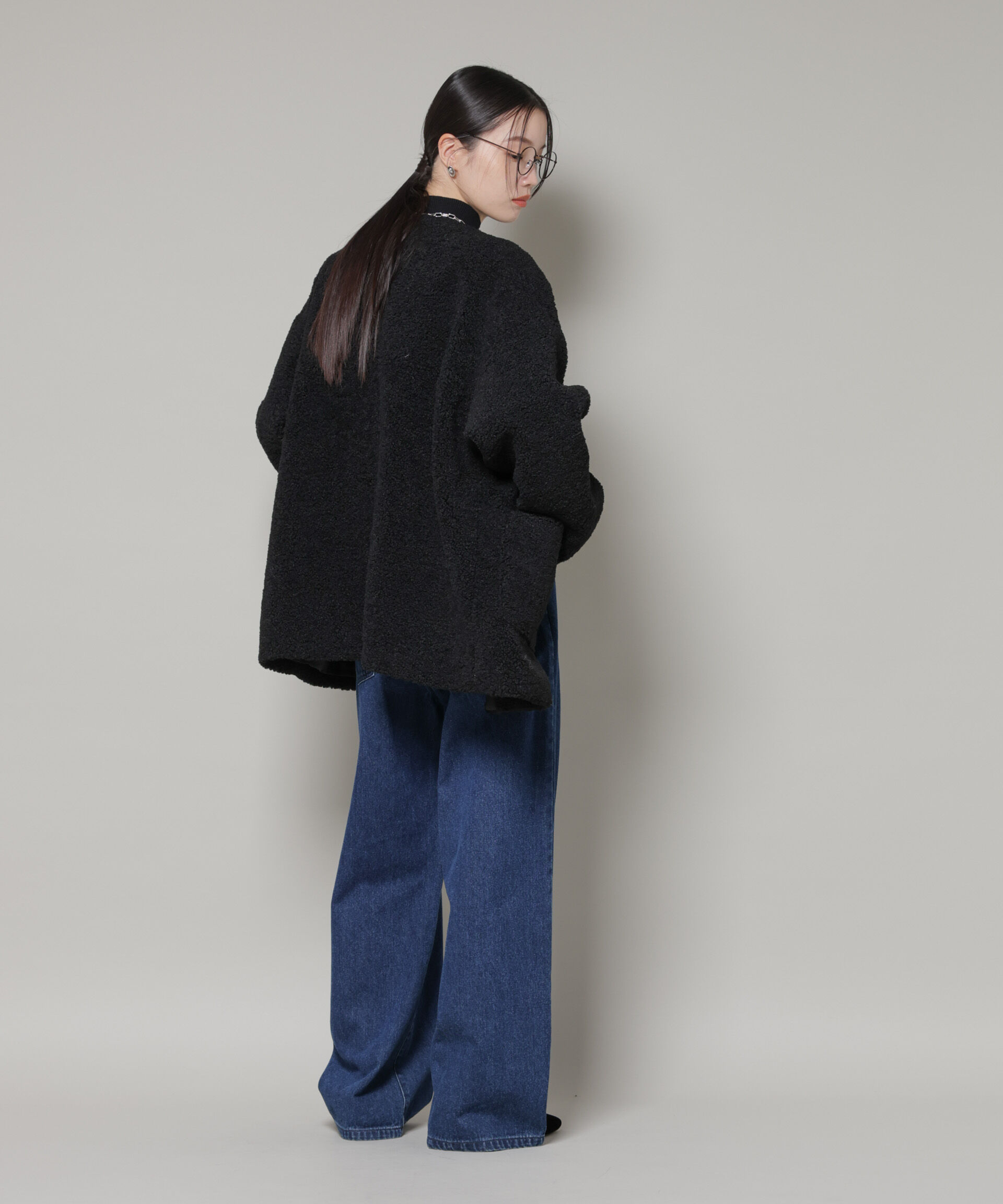 nano･universe「ソフトボアノーカラーミドルコート」|その他|