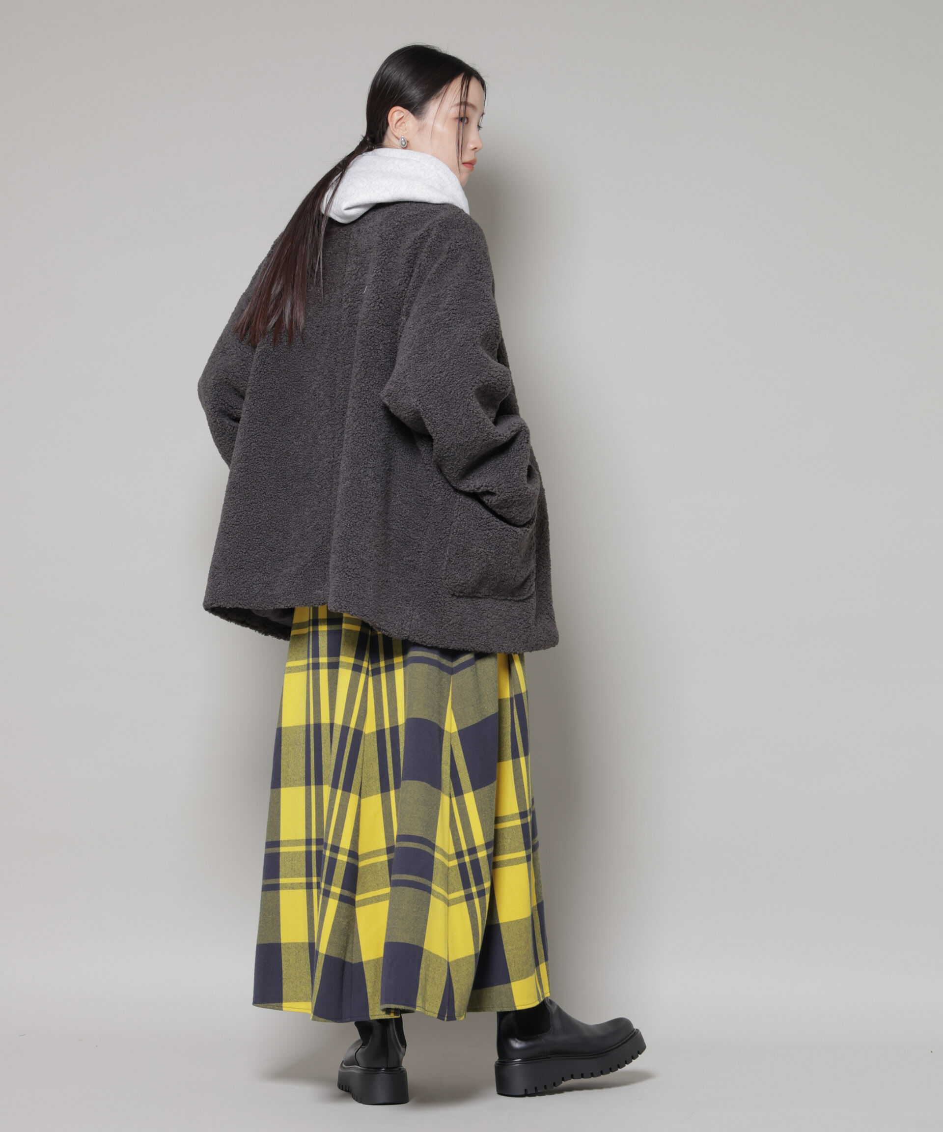 nano･universe「ソフトボアノーカラーミドルコート」|その他|