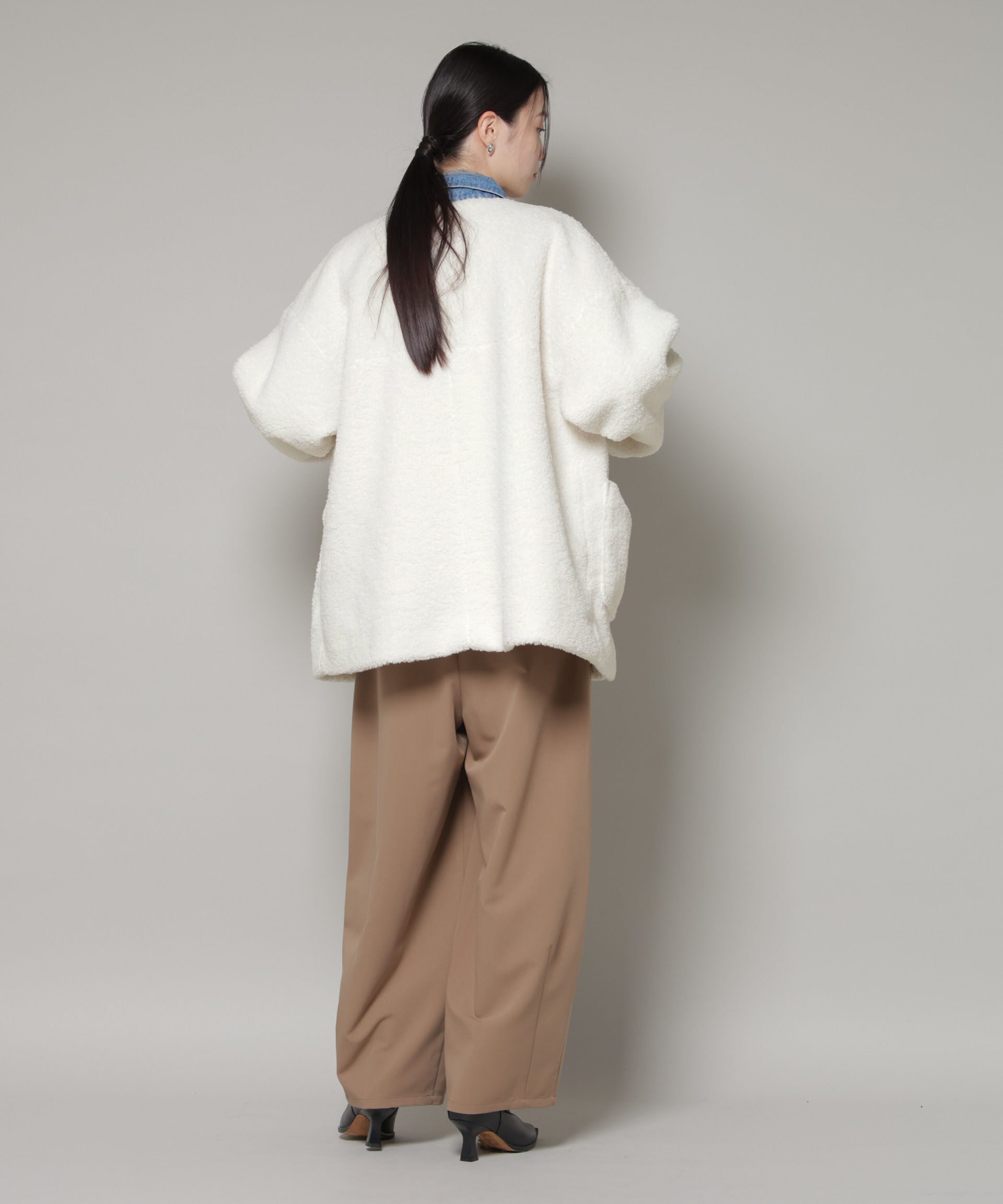 nano･universe「ソフトボアノーカラーミドルコート」|その他|