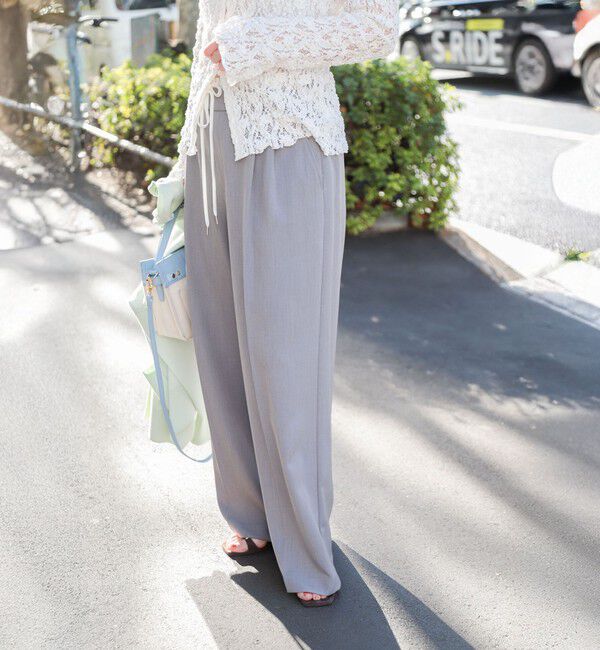 NOLLEY'S sophi「ウォッシャブルWウエストワイドパンツ」|その他|