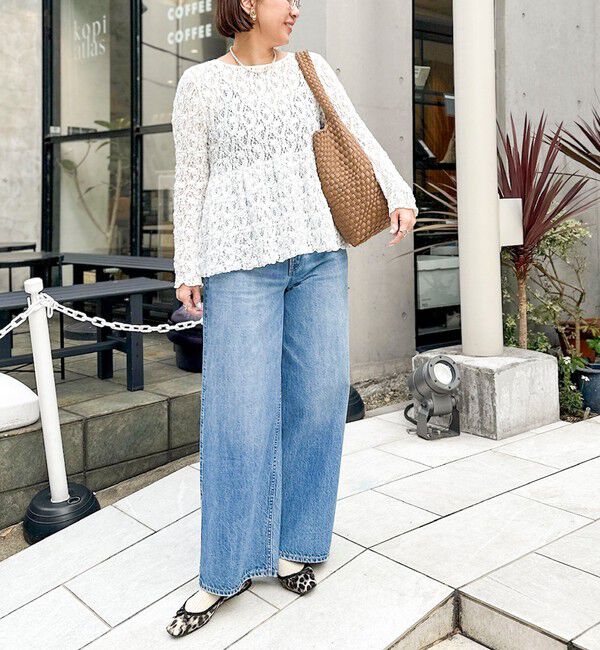 NOLLEY'S sophi「ウォッシャブルストレッチレースペプラムプルオーバー」|シャツ・ブラウス|
