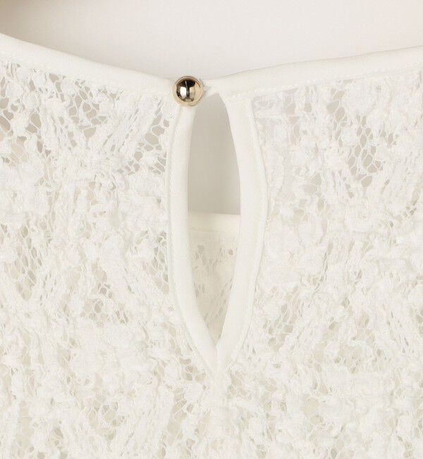 NOLLEY'S sophi「ウォッシャブルストレッチレースペプラムプルオーバー」|シャツ・ブラウス|