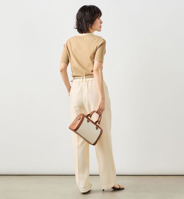 NOLLEY'S sophi「《アンサンブル対応》《手洗い可能》マルチファンクション5分袖プルオーバー」|ニット・セーター|