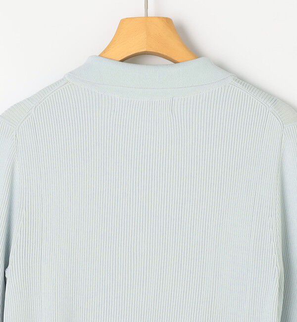 NOLLEY'S sophi「《手洗い可能》リブフレアスキッパーポロ襟カーディガン」|カーディガン|