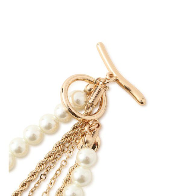 VIS「ガラスパール3連ネックレス」|ネックレス|