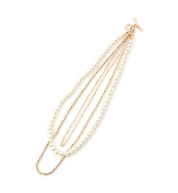 VIS「ガラスパール3連ネックレス」|ネックレス|