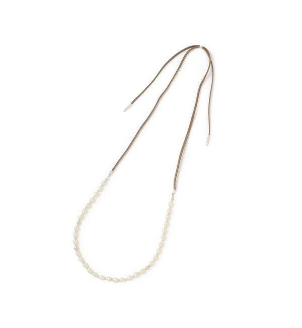 ROPE PICNIC PASSAGE「マルチWAYスエードコードパールネックレス」|ネックレス|