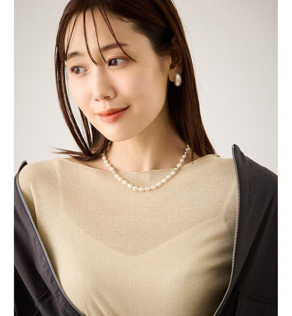 ROPE PICNIC PASSAGE「マルチWAYスエードコードパールネックレス」|ネックレス|