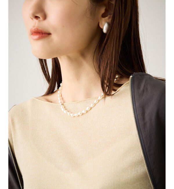 ROPE PICNIC PASSAGE「マルチWAYスエードコードパールネックレス」|ネックレス|