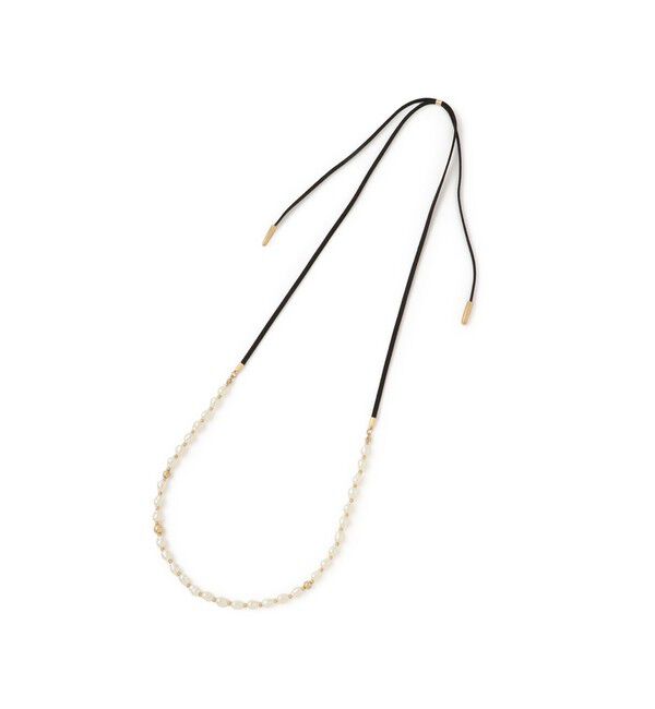 ROPE PICNIC PASSAGE「マルチWAYスエードコードパールネックレス」|ネックレス|